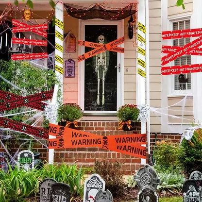 Halloween Warning Caution Tape - Warning Line Halloween Decoration